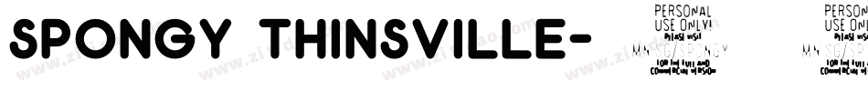 Spongy Thinsville字体转换